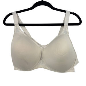 Catherines Intimates Cream White Padded Underwire Tshirt Bra 44D